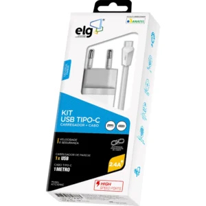 ELG KTC10WC Kit Carregador de Parede Universal e Cabo