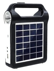Gerador De Energia Solar, Painel Solar Portátil De 9W, Porta Usb Com Iluminação De Lâmpada, Muxiao