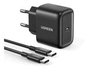 Ugreen USB-C 25W PD Charger With C-C 2M Cable EU Black CD250