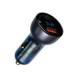 Baseus 65W Carregador Veicular com Display Digital