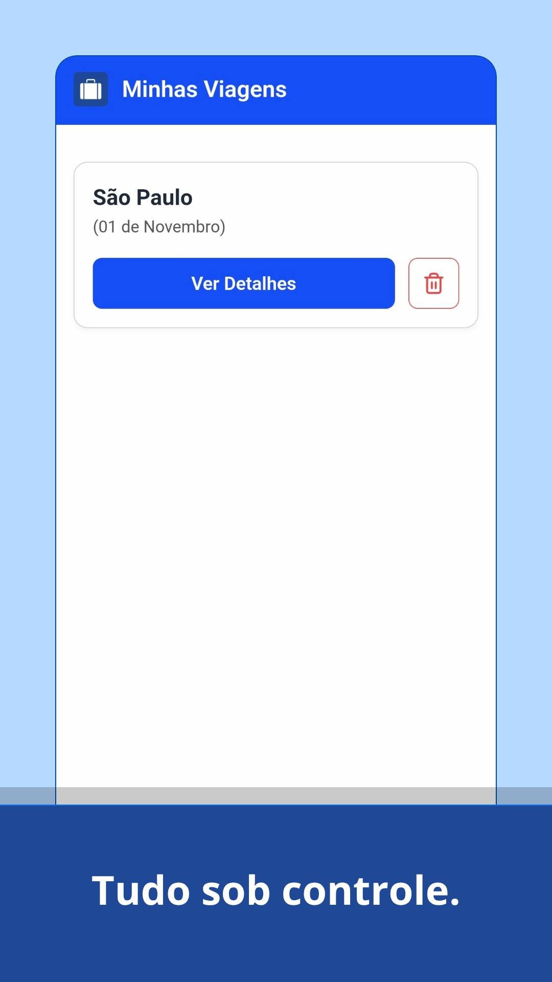 Tela do app lista de bagagem 04
