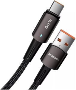 Cabo Carregador USB Tipo C Turbo (66W, 6A)